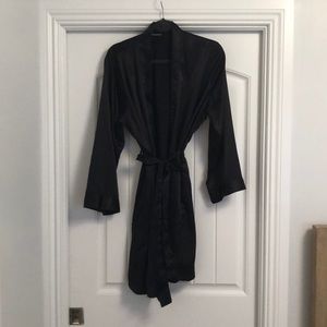 Short Silk Robe